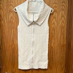 Rebecca Taylor sleeveless sweater zip top